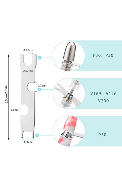 KOQZM مفتاح ربط متعدد الوظائف فضي اللون لإزالة مكابس ومضخات تفريغ الهواء من ن...