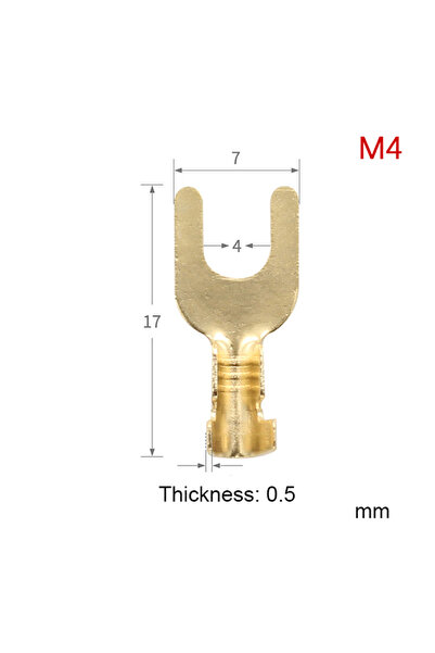 Choice KOQZM M4 100 قطعة من أطراف كابلات من النوع O الجديدة وفقًا لمعيار DIN ...