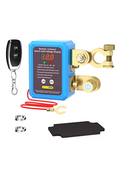 Choice مفتاح رئيسي أوتوماتيكي للبطارية مع جهاز تحكم عن بعد، مفتاح فصل 240 أمب...