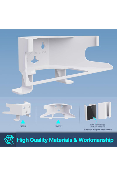 Choice طقم تثبيت جداري أبيض 8 بوصة 2 في 1 لجهاز توجيه StarLink Mesh V2، يتضمن...