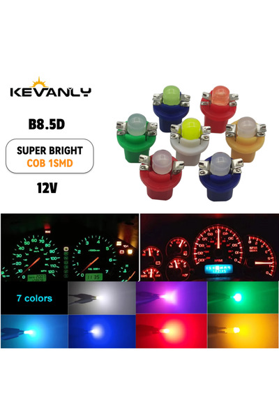 Choice7 10 مصابيح LED خضراء، 10/20 مصباحًا من نوع T5 B8.5D 1SMD، مصابيح سيارة...