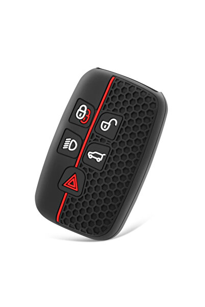 Choice غطاء حماية أحمر لمفتاح السيارة عن بعد لسيارات لاند روفر رينج روفر سبور...