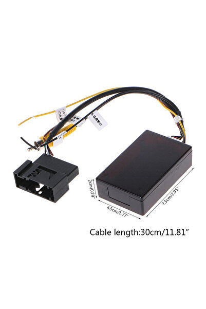 Choice محول كاميرا الرجوع للخلف للسيارة أسود اللون 12 فولت، محول RGB إلى AV، ...