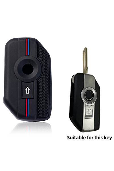 Choice black Silicone Key Case Skin Cover for BMW R1250GS R1200GS C400gt F750...