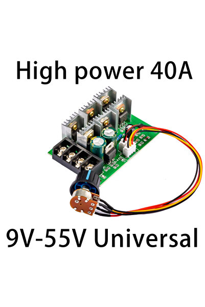 Choice منظم سرعة محرك التيار المستمر DC9-55V، وحدة قيادة عالية الطاقة 12 فولت...