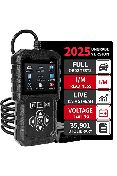 Choice جهاز فحص أعطال السيارات OBD2 الاحترافي من بلاك، أداة تشخيصية لقراءة رم...