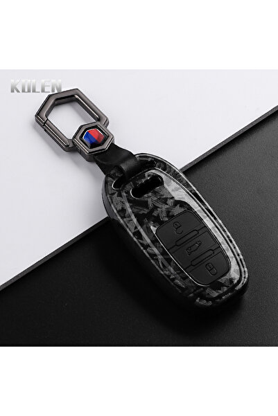 Choice1 غطاء مفتاح سيارة بتصميم ألياف الكربون من مادة ABS، طراز F-Carbon Set2...