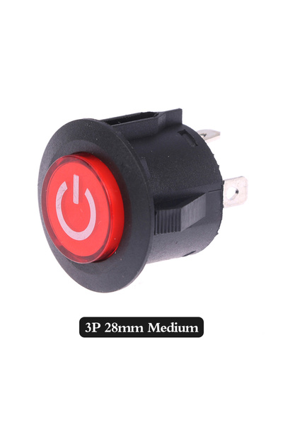 choice2 مفتاح تشغيل بزر واحد لسيارة الأطفال الكهربائية، مفتاح طاقة ثلاثي الأط...