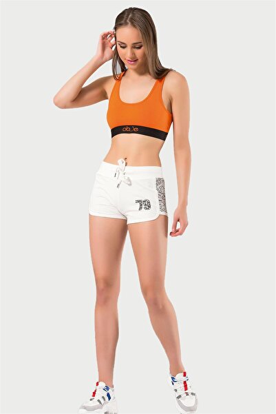 OBJE Women's Cream Mini Shorts