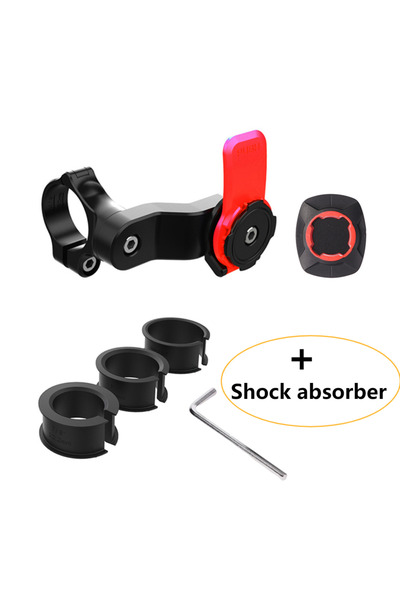 APWIKOGER Red Set A Bicycle Handlebar Phone Stand with Shock Absorber MTB Han...