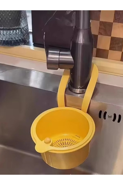 Choice سلة مصفاة حوض صفراء ذاتية التنظيف تعمل بالضغط - سلة تصريف نفايات الطعا...