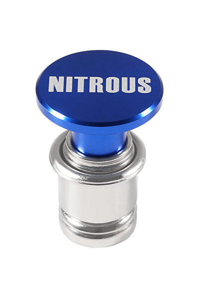choice2 Blue Nitrous Fire Missiles Button Car Cigarette Lighter Anodized Alum...