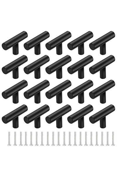 choice2 black-20pcs 10/20 Pack Cabinet Knobs Matte Stainless Steel Kitchen Dr...