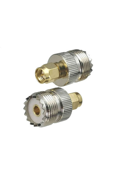 Choice 1pcs Connector Adapter SMA Male Plug to UHF SO239 Female Jack RF Coaxi...