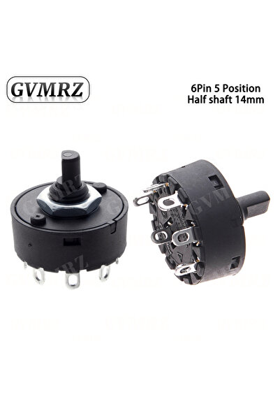 Choice6 6pin 5 Posistion Knob Switch 6A 2/3/5/6/7/8 Position Rotary Switch 3/...