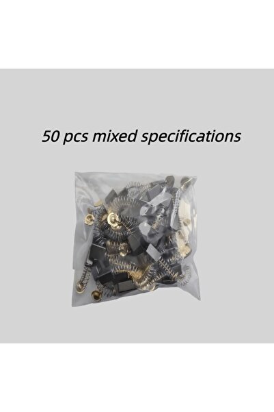 Choice ٥٠ قطعة من فرش الكربون شديدة التحمل بقواعد معدنية - للمثاقب، وآلات الص...