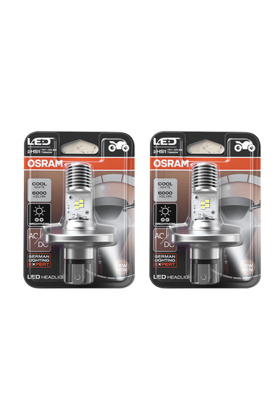 Choice مصباحان أماميان LED من نوع H4 من OSRAM HS1 7285CW، شعاع عالي ومنخفض، ل...