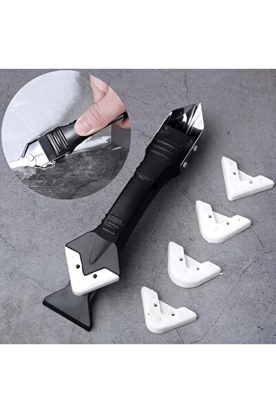 Choice Other 5-in-1 Metal Head Adhesive Scraper Grout Tool Glass Sealant Spre...