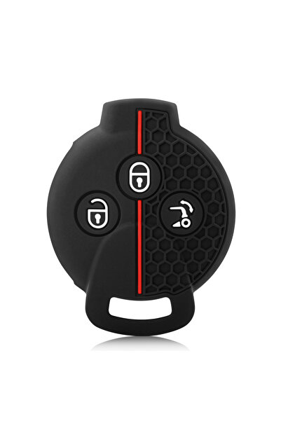 Choice غطاء مفتاح سيارة سيليكون بثلاثة أزرار، مناسب لسيارات مرسيدس بنز سمارت ...