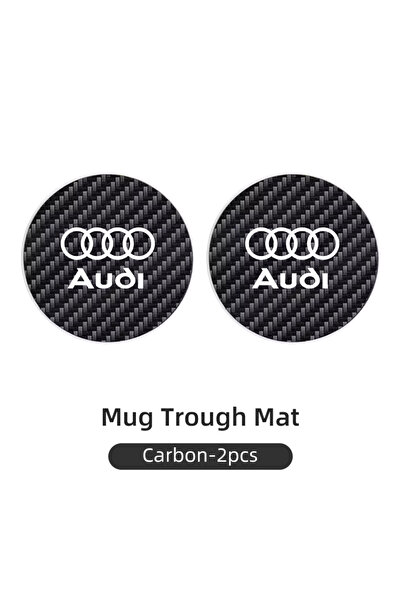Choice قطعتان من قواعد أكواب السيارة المصنوعة من جلد الكربون والكربون، مناسبة...