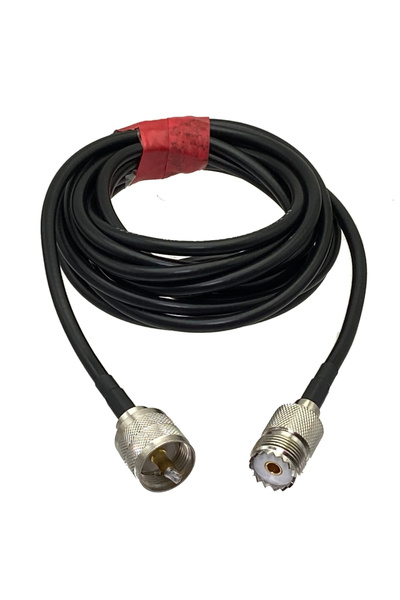 Choice10 5M UHF PL259 Male Plug to UHF SO239 Female Jack Straight Crimp RG58 ...