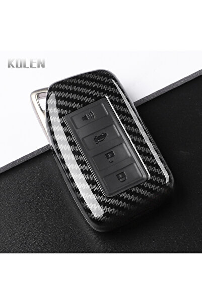 Choice4 غطاء مفتاح سيارة من ألياف الكربون A4 ABS بتصميم ألياف الكربون لسيارات...