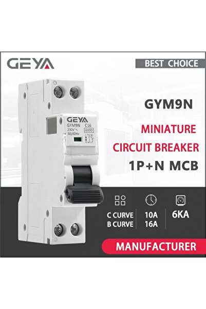 Choice1 C Curve 10A GEYA GYM9N DPN Mini Circuit Breaker MCB 1P+N MCB 10A 16A ...