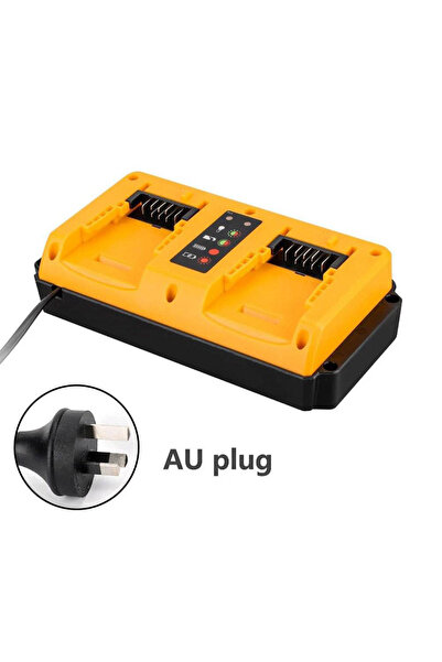 choice2 شاحن سريع محمول بمنفذين، مزود بقابس أسترالي، لبطاريات الليثيوم ديوالت...