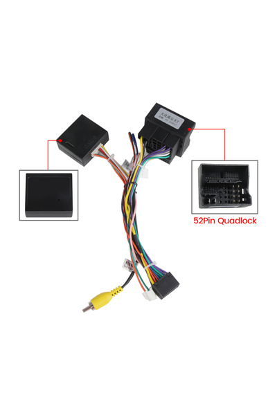 Choice3 XCB-52PIN Car Radio 52/40 PIN Cable Canbus BOX Accessories For VW Sko...