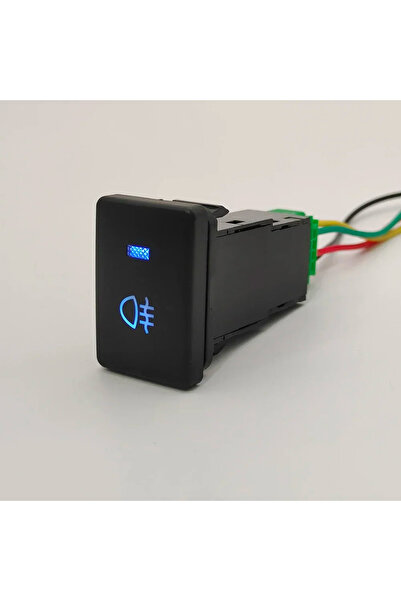 Choice6 Rear fog light 1Pc Car Blue LED Light Front Fog Lamp Power On Off Swi...