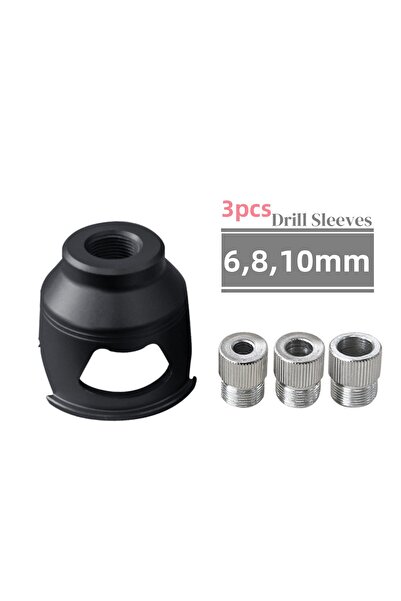 Choice 1pc Black 3 Drill sleeve Vertical Drill Guide Doweling Jigs Kit 2-10mm...