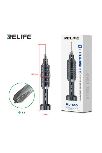 Choice5 1.5 RELIFE RL-730 Steel Cannon King Classic Screwdriver Y0.6/0.8/+1.5...