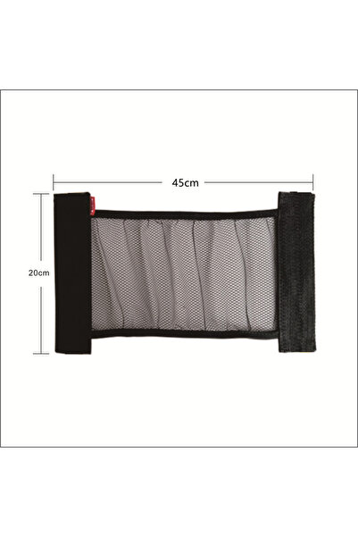 Choice1 L Car Trunk Elastic Mesh Pocket Fixed Straps Car Interior Organizer E...