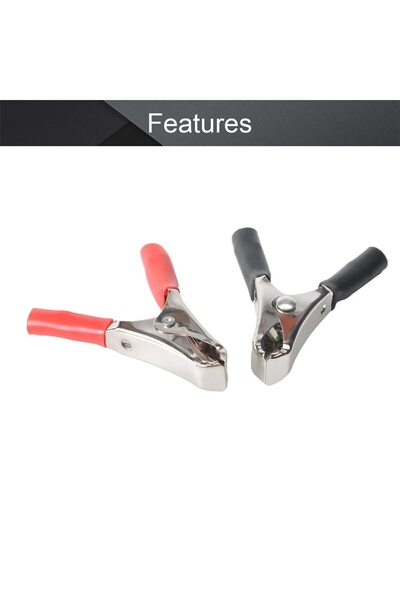 Choice 2pcs 2Pcs 10A Heavy-Duty Insulated Alligator Clips,Battery Crocodile E...