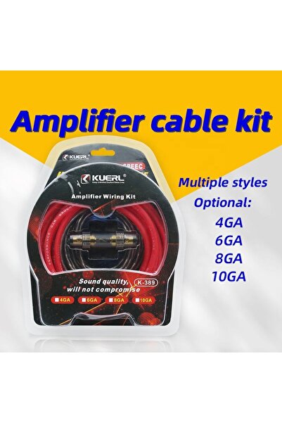 Choice1 طقم أسلاك مكبر صوت السيارة 4GA، طقم كابلات مكبر صوت السيارة 10/8/6/4G...