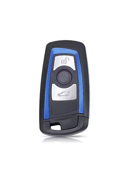 Choice6 غطاء مفتاح سيارة أزرق بثلاثة أزرار لسيارات BMW الفئة F من 1 إلى 7 (FE...