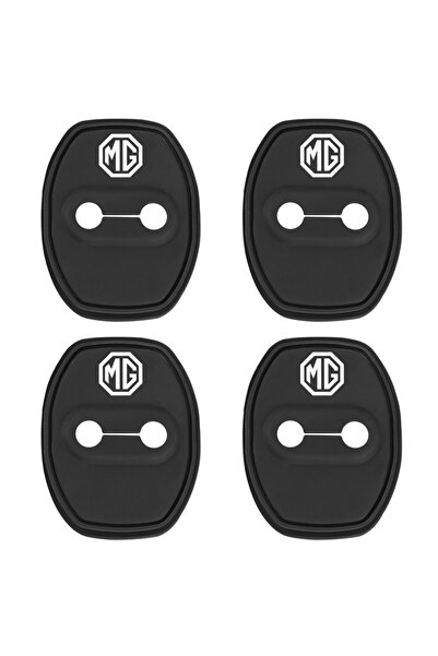 Choice مجموعة من 4 قطع من ملصقات غطاء حماية من السيليكون لأقفال أبواب السيارا...