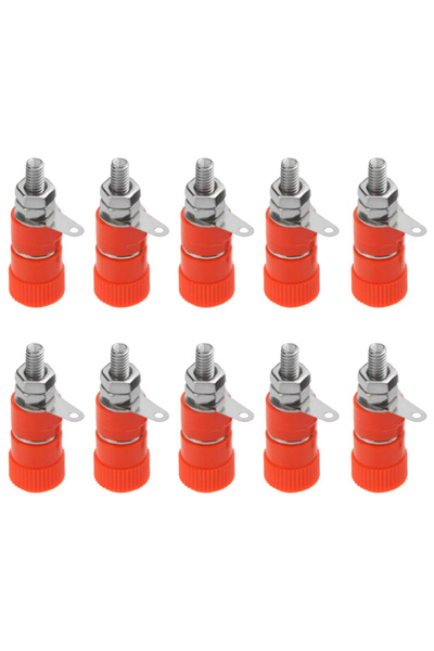 Choice1 Red 10pcs 10 PCS Binding Posts Terminals 4mm Banana Plug Sket 4mm Ter...