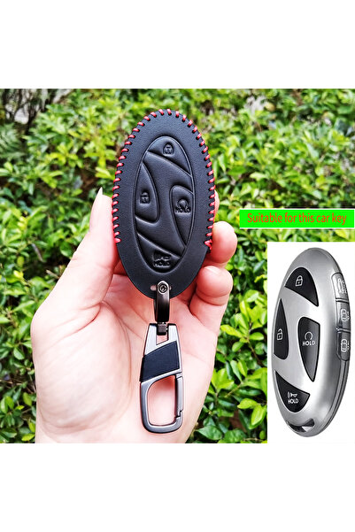 Choice1 7 button 5/7 Butt Leather Car Remote Key Case Cover Shell for Hyundai...