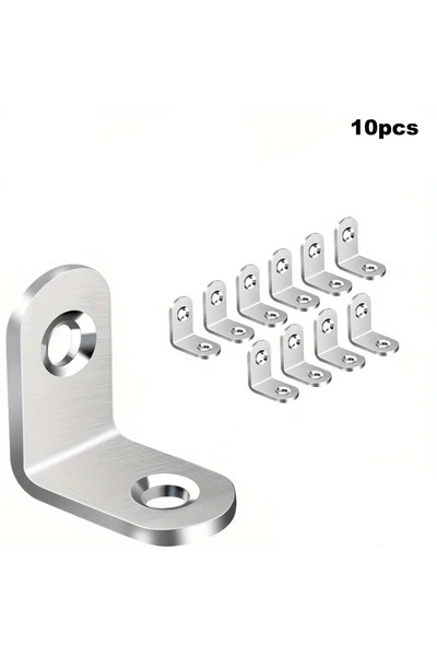 Choice مجموعة من 10 قطع أو 40 قطعة من دعامات الزاوية المعدنية على شكل حرف L، ...