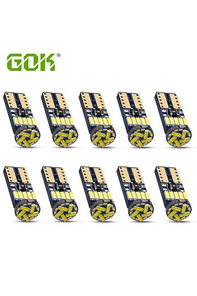 choice2 T10 White 10PCS T10 W5W Canbus Bulbs 194 LED 4014 SMD 15 LED Bulbs Wh...