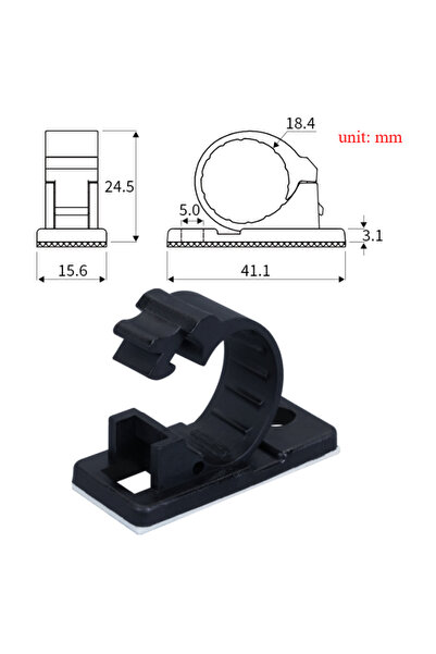 Choice1 10pcs LY-12J 10PCS Self-Adhesive Cable Organizer Clips Management Wir...