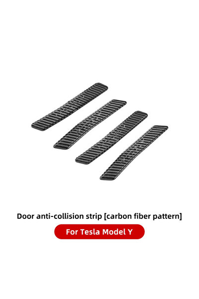 Choice نمط ألياف MY YZ لسيارة تسلا موديل 3 Y، شريط مضاد للتصادم لأبواب السيار...