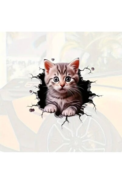 Choice 1pc gray 1pc 3D car sticker cute cat cat personalised block body scrat...