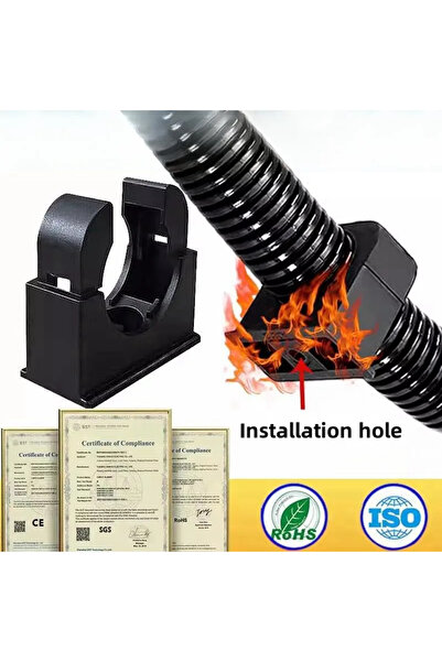 Choice4 AD18.5 cover 10pcs Plastic pipe clip Bellows hose Hoop buckle Limit t...