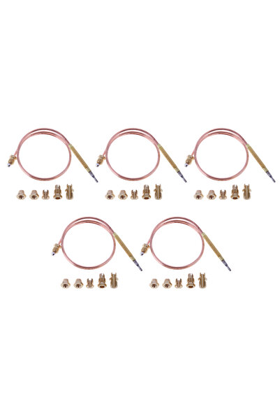 Choice3 مجموعة صمامات حرارية غازية عالمية من ALLOYSEED مكونة من 5 قطع مع 5 صو...