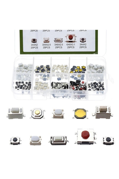 Choice مفتاح تحكم عن بعد أبيض اللون، 250 قطعة، زر ضغط، مفتاح سيارة، مفتاح لمس...