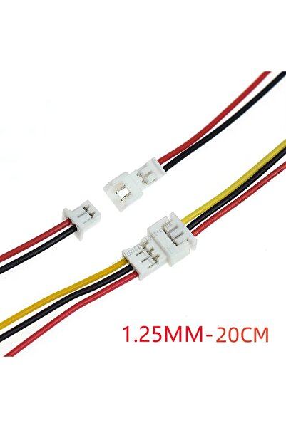 Choice49 10sets 3P JST 1.25mm 20cm 2/5/10Pairs JST 1.25 PH/SM2.5/XH 2.54 Pitc...