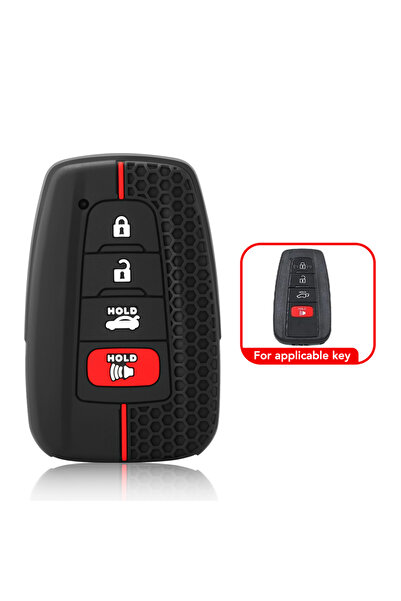 Choice1 غطاء مفتاح سيارة سيليكون بأربعة أزرار لسيارات تويوتا CHR كامري كورولا...