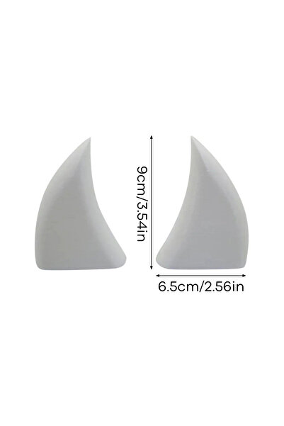 Choice1 6.5x9cm Car Front Grille Teeth Decor 3D Printed Vampire Tooth Decor S...